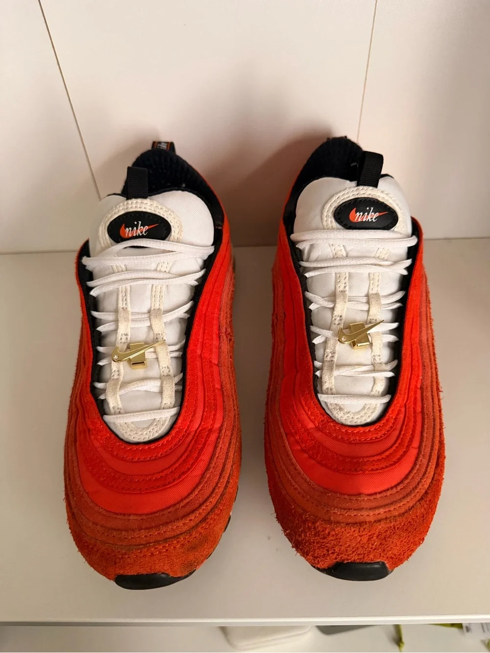 Nike Air Max 97 SE‎ Running Club Sneakers Men’s Size 8 Orange Red DB0246-800